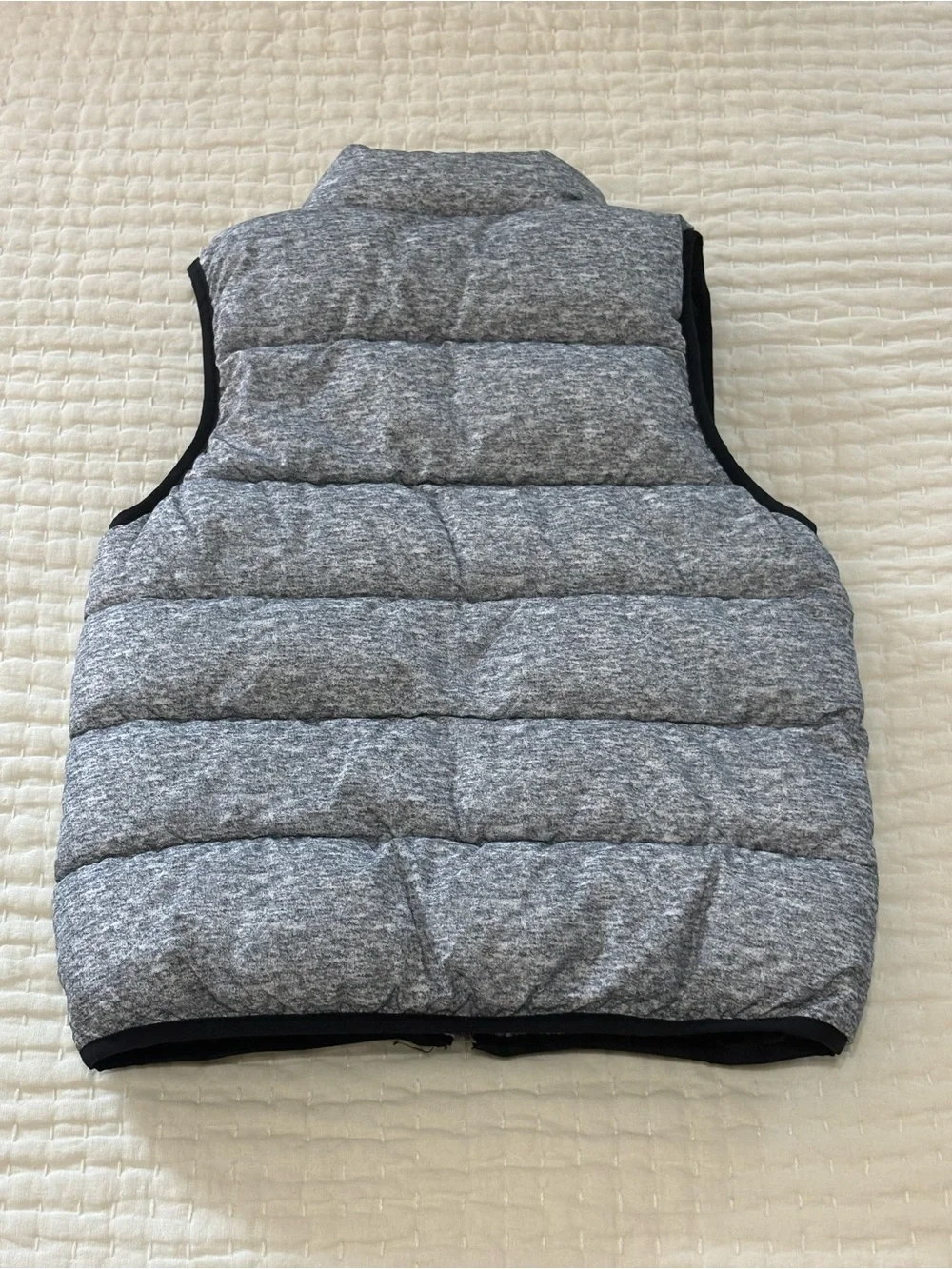 GAP Kids Black and Heather Gray Quilted Jacket